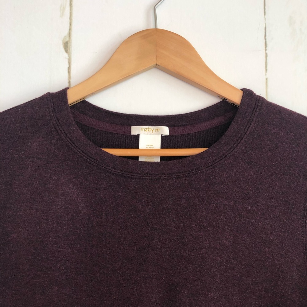 Matty M Burgundy Top with Side Zippers - Picture 3 of 7